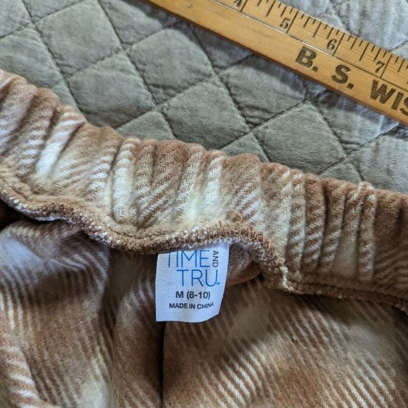 Time and Tru wrap skirt plaid size med - Picture 3 of 5